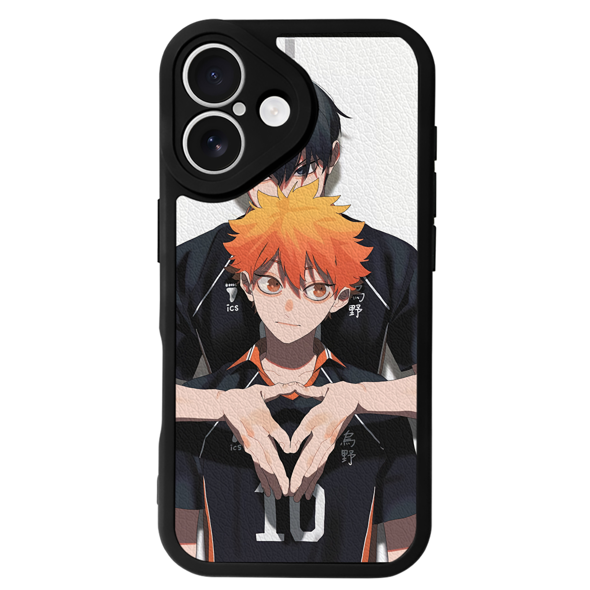 （画像用） ハイキュー!! Haikyu!! 【iPhone 16シリーズ対応】シリコンスマホケース（レザー調） 材質：シリコン